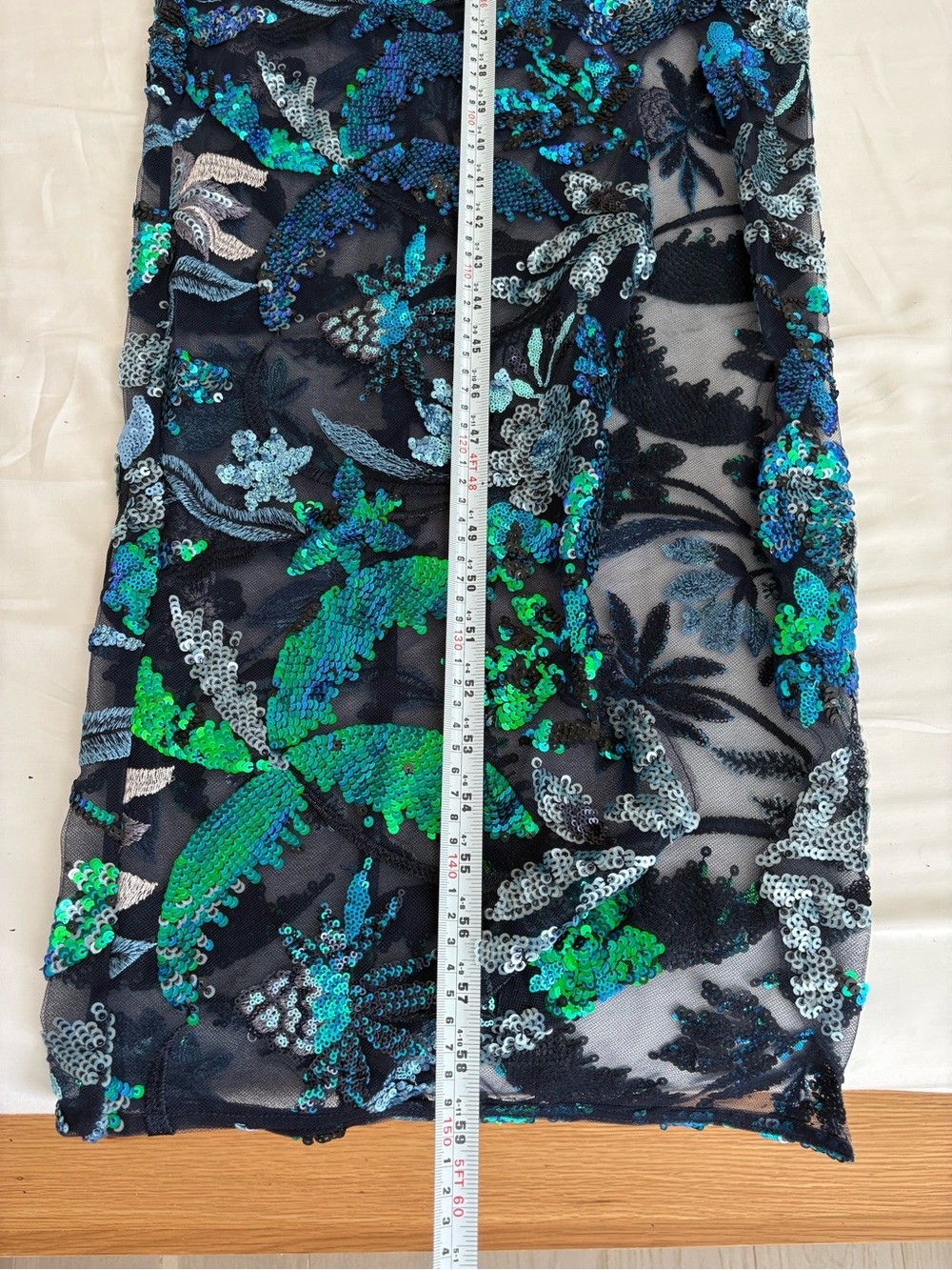 NWOT Bronx and Banco Zinna Navy Embroidered Gown XS - Picture 16 of 16